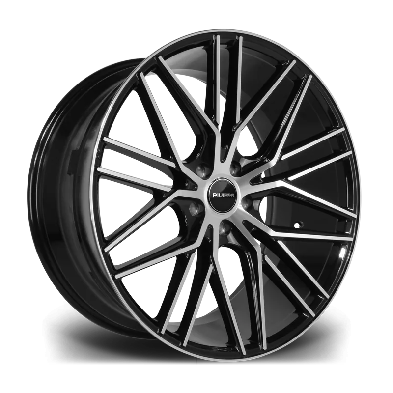 Riviera RV130 alloy wheel in Black Polished
